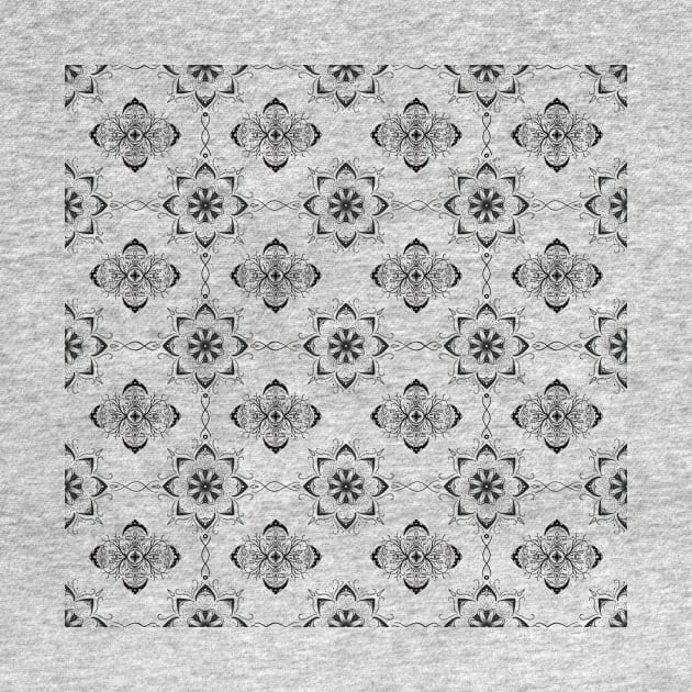 Regal Forest Wallpaper Mandala Seamless Pattern by thatmacko